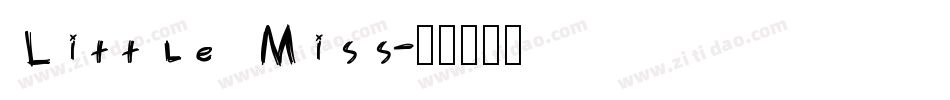 Little Miss字体转换